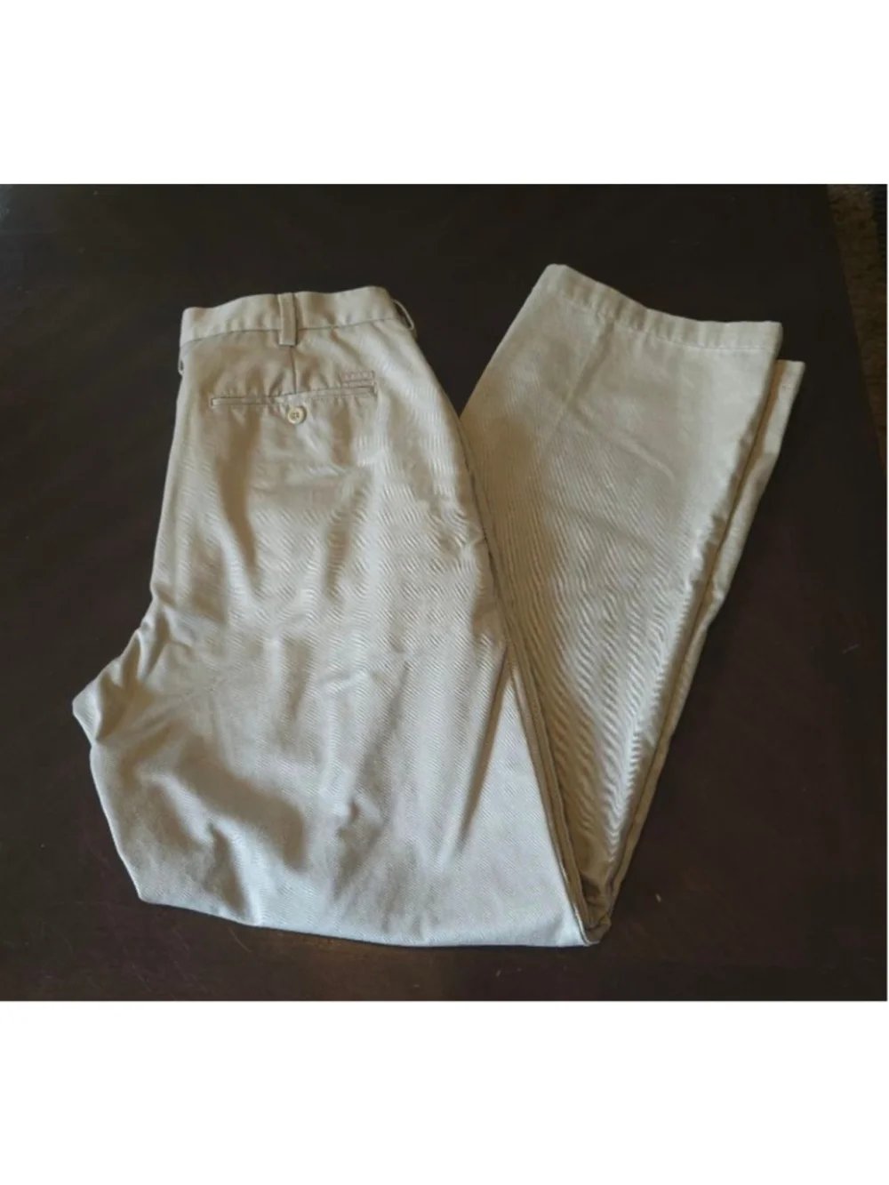 Men's IZOD Beige American Chino Beige Khakis Relaxed Slim Fit Pants Waist 36x32